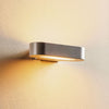 Applique murale LED Talo 21 en aluminium, argent, hauteur 4,2 cm