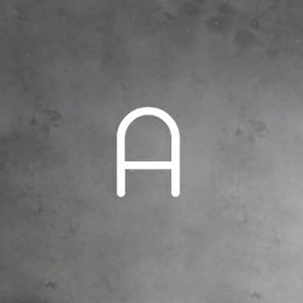 Applique murale LED Alphabet en aluminium, blanc, hauteur 95 cm, 3000 K, 30 W, largeur 65 cm