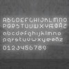 Applique murale LED Alphabet en aluminium, blanc, hauteur 65 cm, 3000 K, 21 W, largeur 65 cm, modèle 2