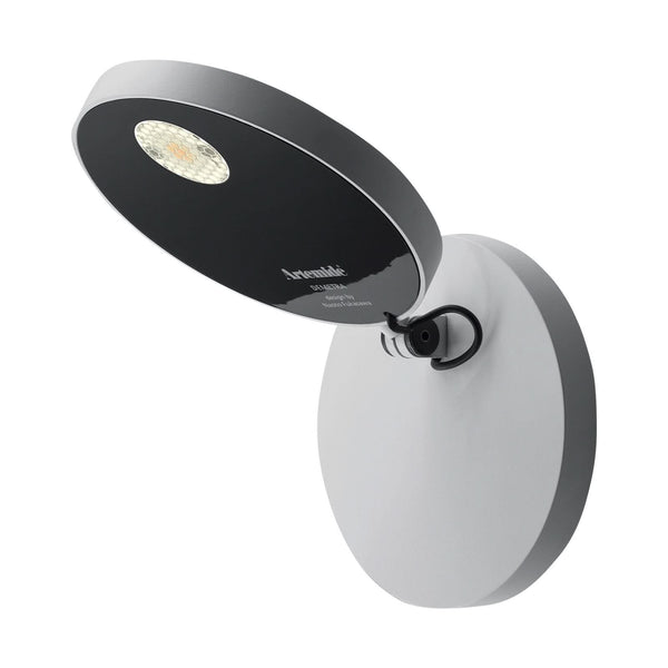 Applique murale LED Demetra Spotlight 3 en aluminium, blanc, Ø 13 cm