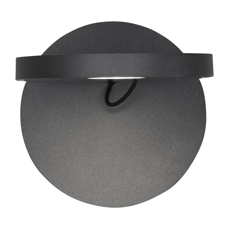 Applique murale LED Demetra Spotlight 2 en aluminium, anthracite et gris, Ø 13 cm