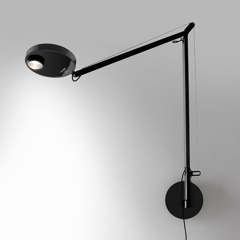 Applique murale LED Demetra Professional en aluminium, noir, hauteur 63,7 cm, 3000 K, 9,4 W, modèle 2