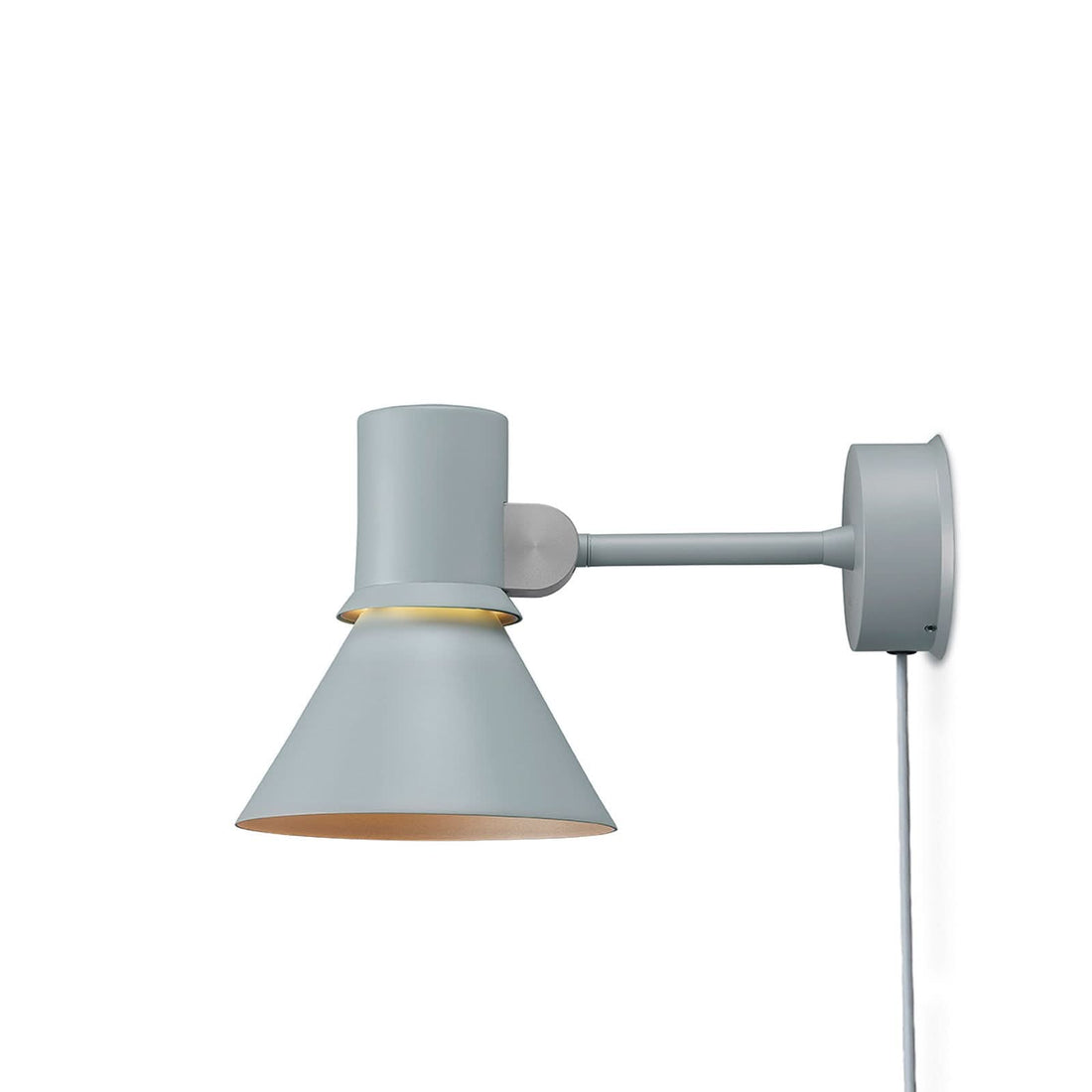 Applique murale Type 80 W1 en aluminium, gris, hauteur 16 cm, 2700 K, 6 W, largeur 14,5 cm