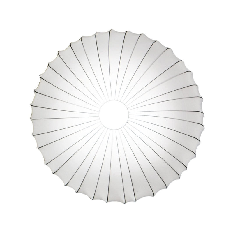 Applique murale Axolight Muse en tissu, blanc, 3 lumières, Ø 80 cm