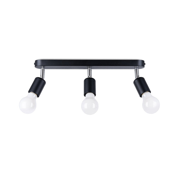 FORNES 3 black ceiling light