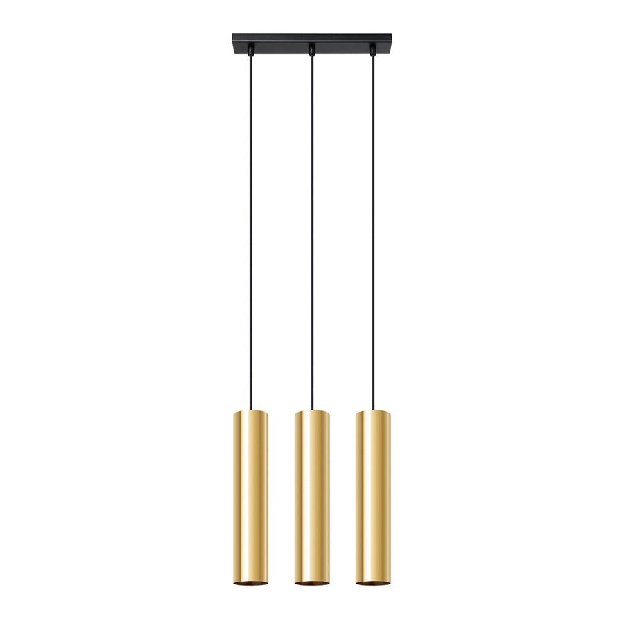 Lampe suspendue LAGOS 3L Éclat doré