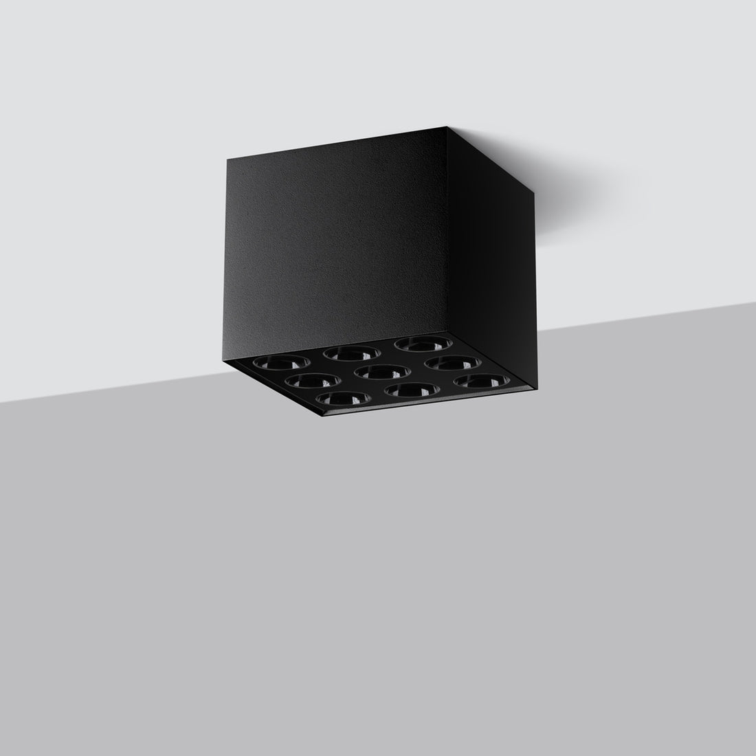 OZZY black LED ceiling light