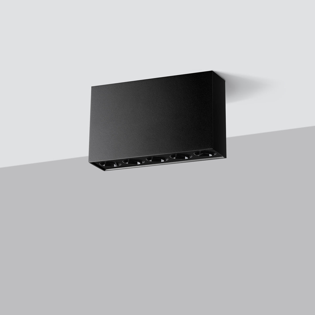 SOLE black LED ceiling light