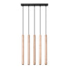 PASTELO 5L wooden pendant lamp