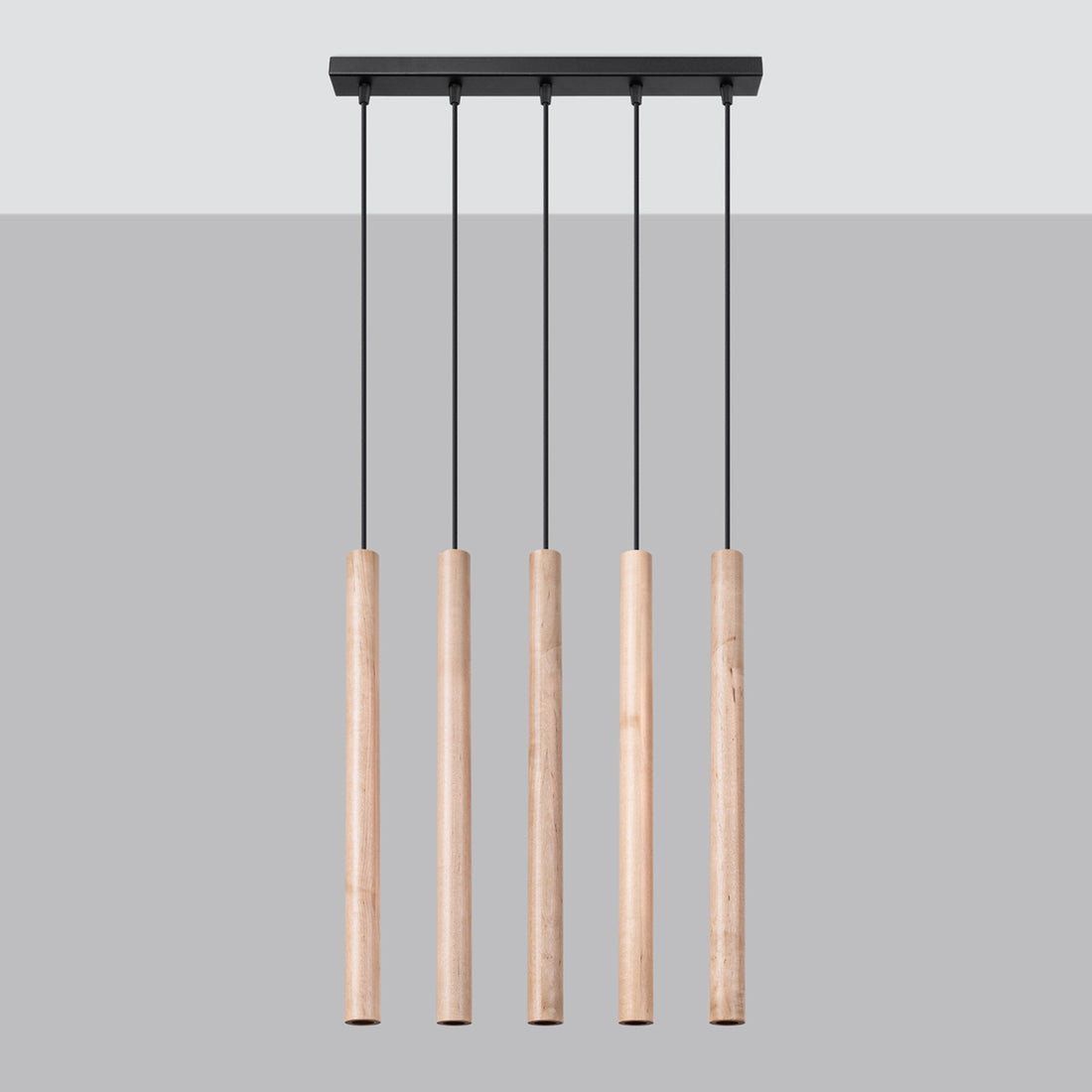 PASTELO 5L wooden pendant lamp