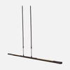 Black LED touch pendant light, 122 cm bar with dimmer | Zelena Touch