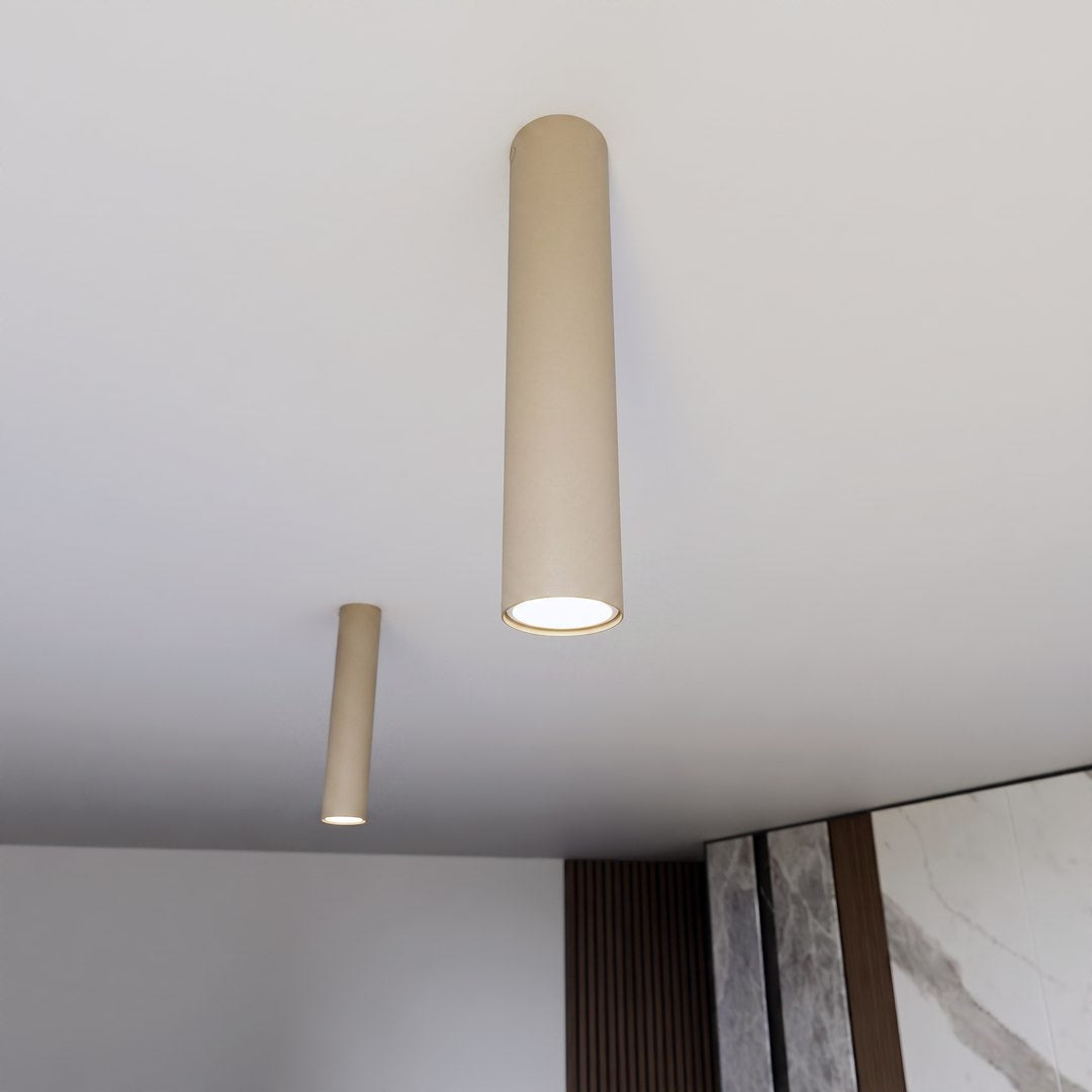 Plafonnier Tecno beige, P 30 cm