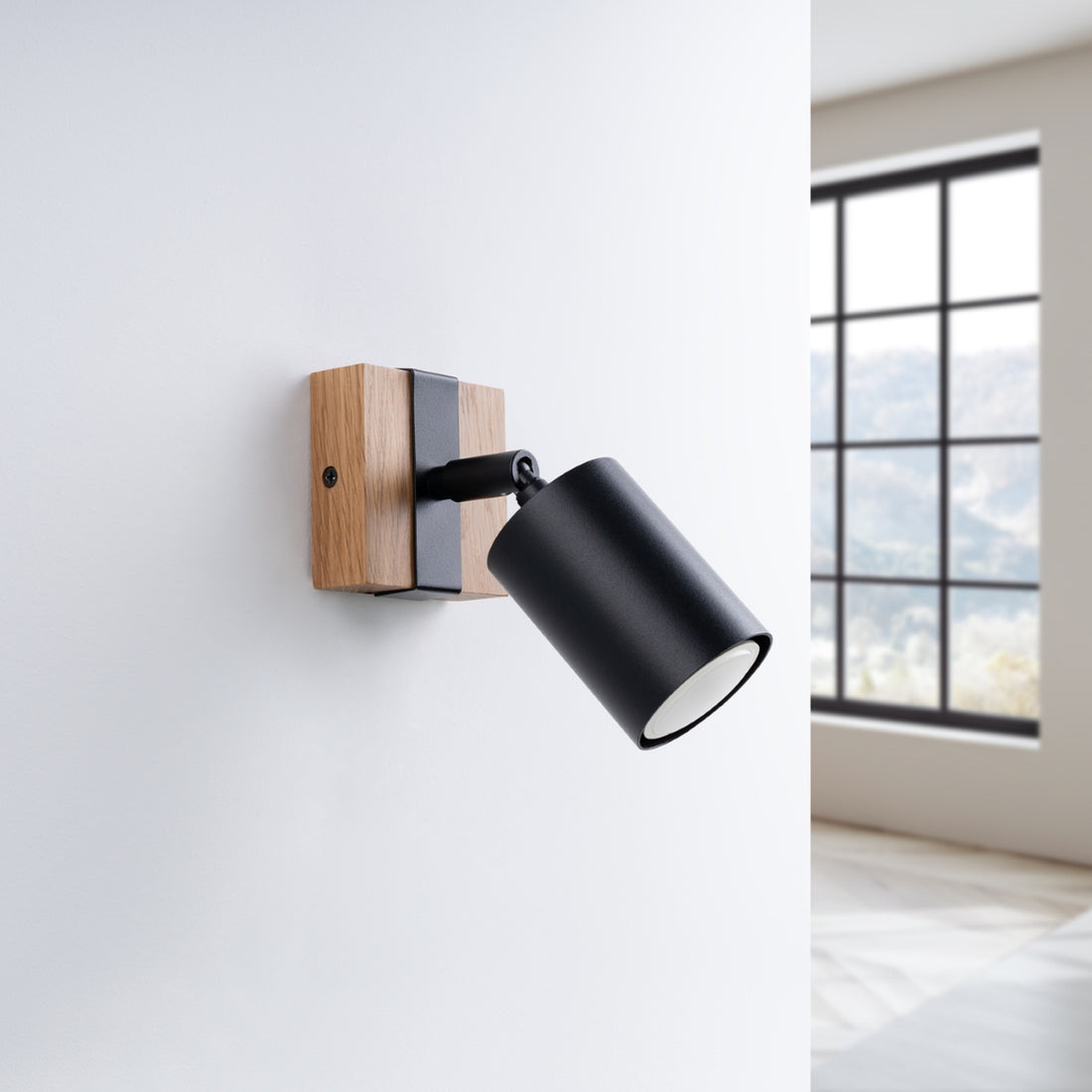 FAGER 1 wall lamp, black