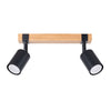 FAGER 2 black ceiling light