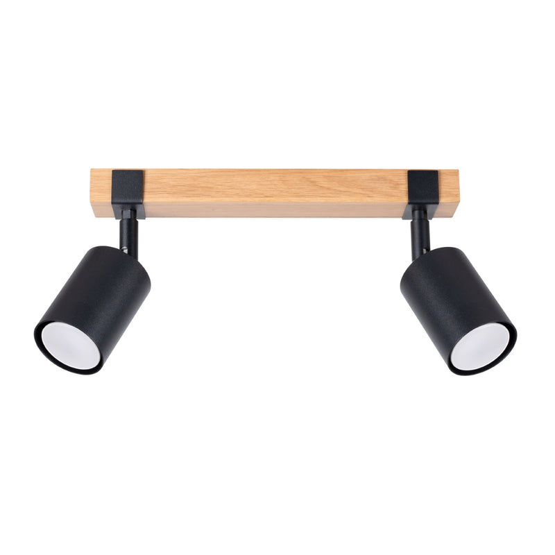FAGER 2 black ceiling light
