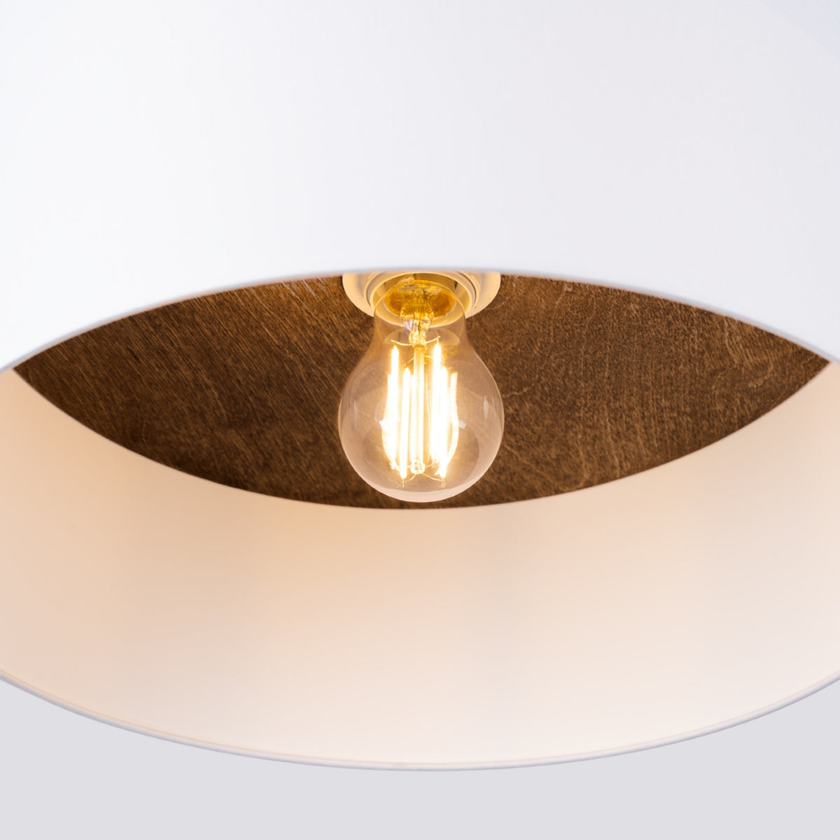 Plafonnier TELESTO blanc/marron foncé