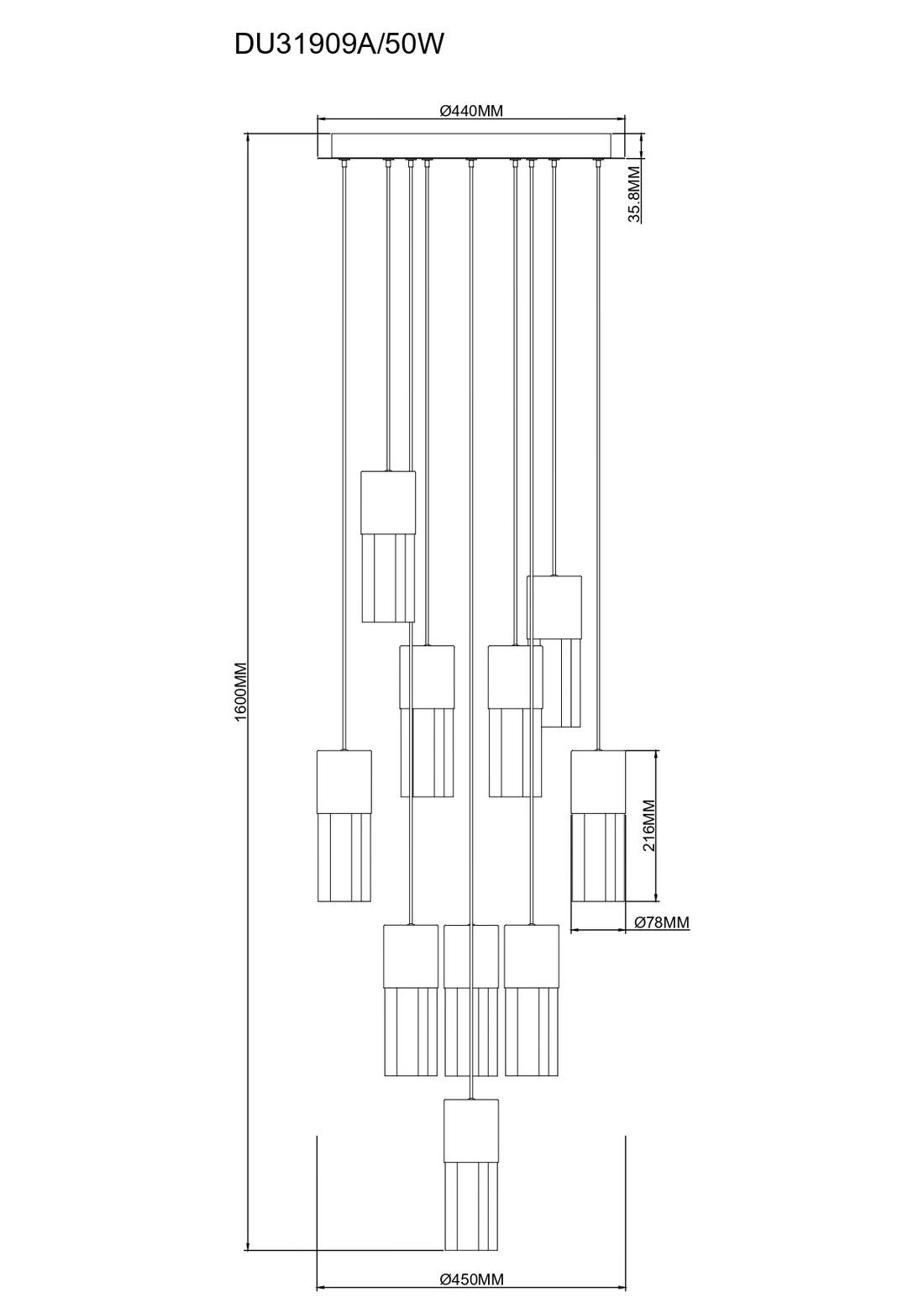 Suspension luminaire | Iggly