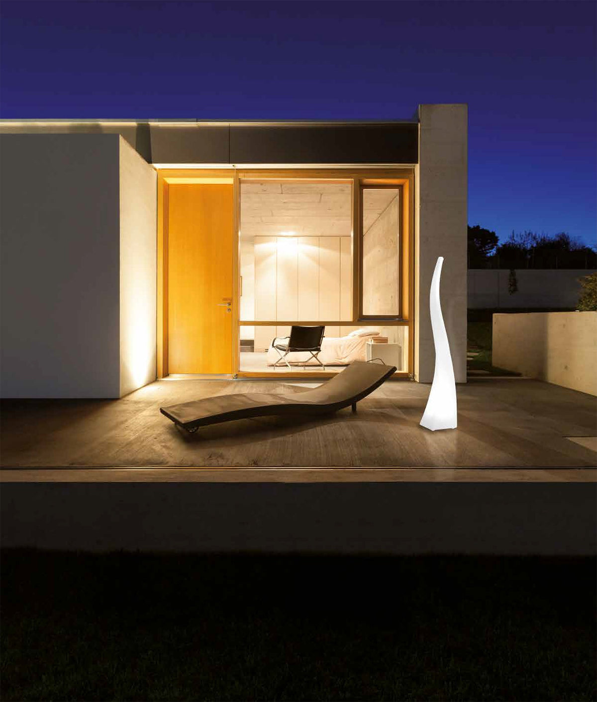 Lampadaire extérieur Flame 4 lumières blanc, IP65