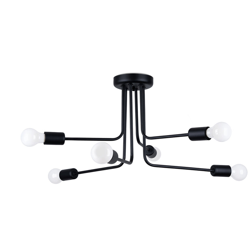 NORAH 6 black chandelier