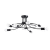 LEVAR 8 black chandelier