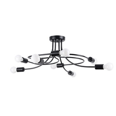 LEVAR 8 black chandelier