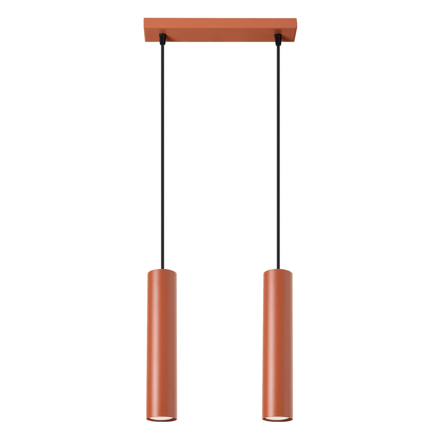 Lampe suspendue LAGOS 2 Ocre rouge