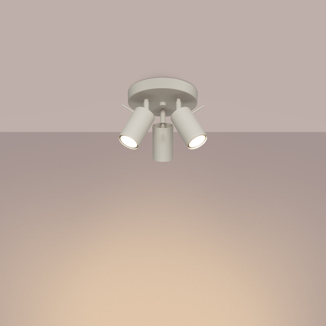 RING 3-light ceiling light Ø 19.5 cm