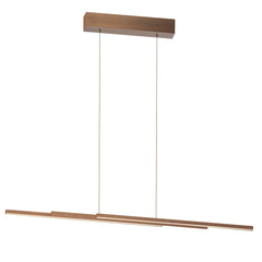 Brown strip pendant light