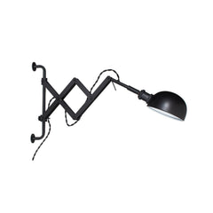 Applique murale Aston en métal, noir, hauteur 30 cm