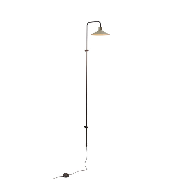Applique murale LED Platet A05 en laiton, noir et vert foncé, hauteur 142 cm