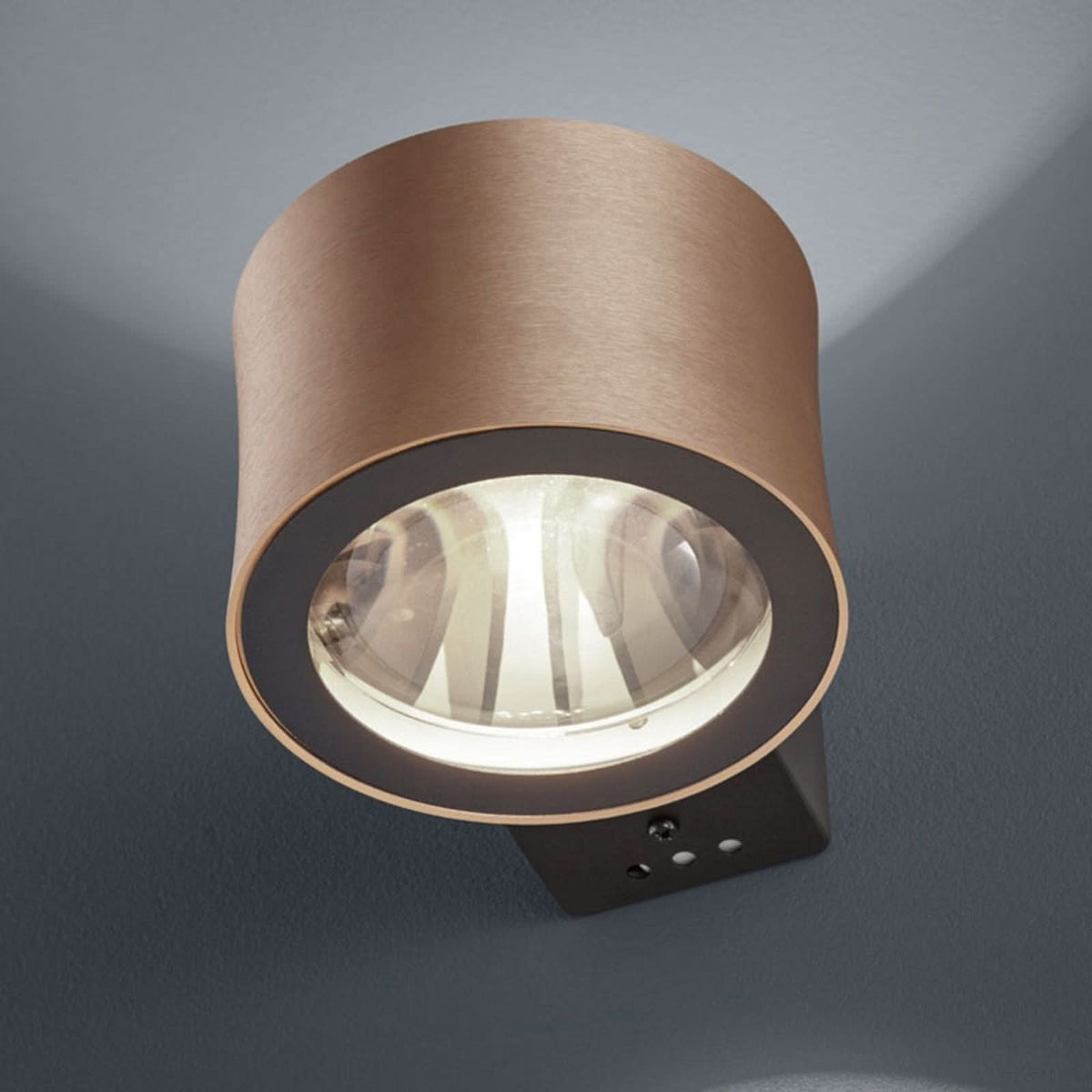 Applique murale LED Impulse en verre, rosé, Ø 12 cm