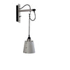 Applique murale Hooked Wall en acier, gris clair, 40 W, modèle 2
