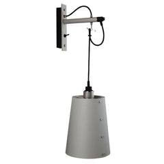 Applique murale Hooked Wall en acier, gris clair, 40 W, modèle 3