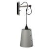 Applique murale Hooked Wall en acier, gris clair et bronze, 40 W, modèle 3