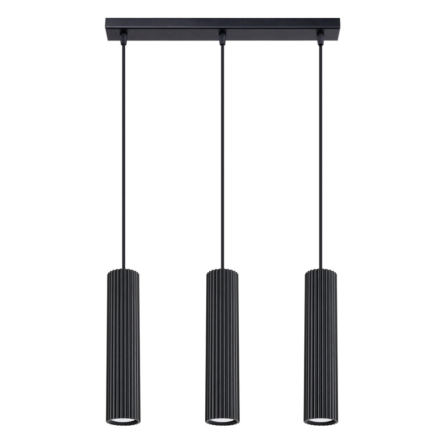Lampe suspendue KARBON 3L Noir
