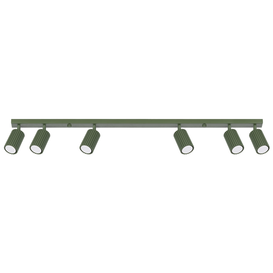 Plafonnier KARBON 6L Vert olive