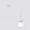 Suspension Kru blanche, bois