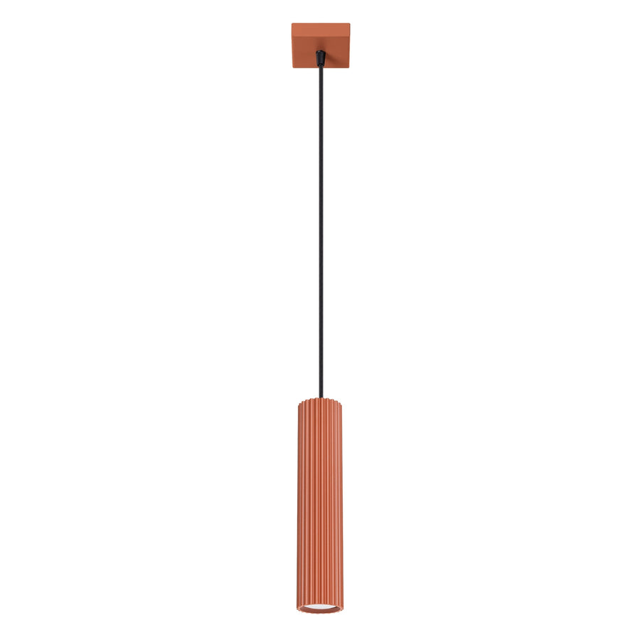 Lampe suspendue KARBON 1 Ocre rouge