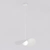 Suspension Ritual blanche, verre blanc, H 40 cm