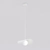 Suspension Ritual blanche, verre blanc, H 30 cm