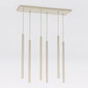 Suspension Selter 6 lumières beige