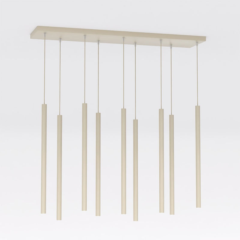 Suspension Selter 9 lumières beige
