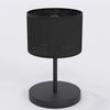 Lampe à poser Eco noire, tissu noir