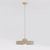 Suspension Kivi beige, bois, H 35 cm
