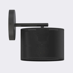Applique murale Lux noire, tissu noir