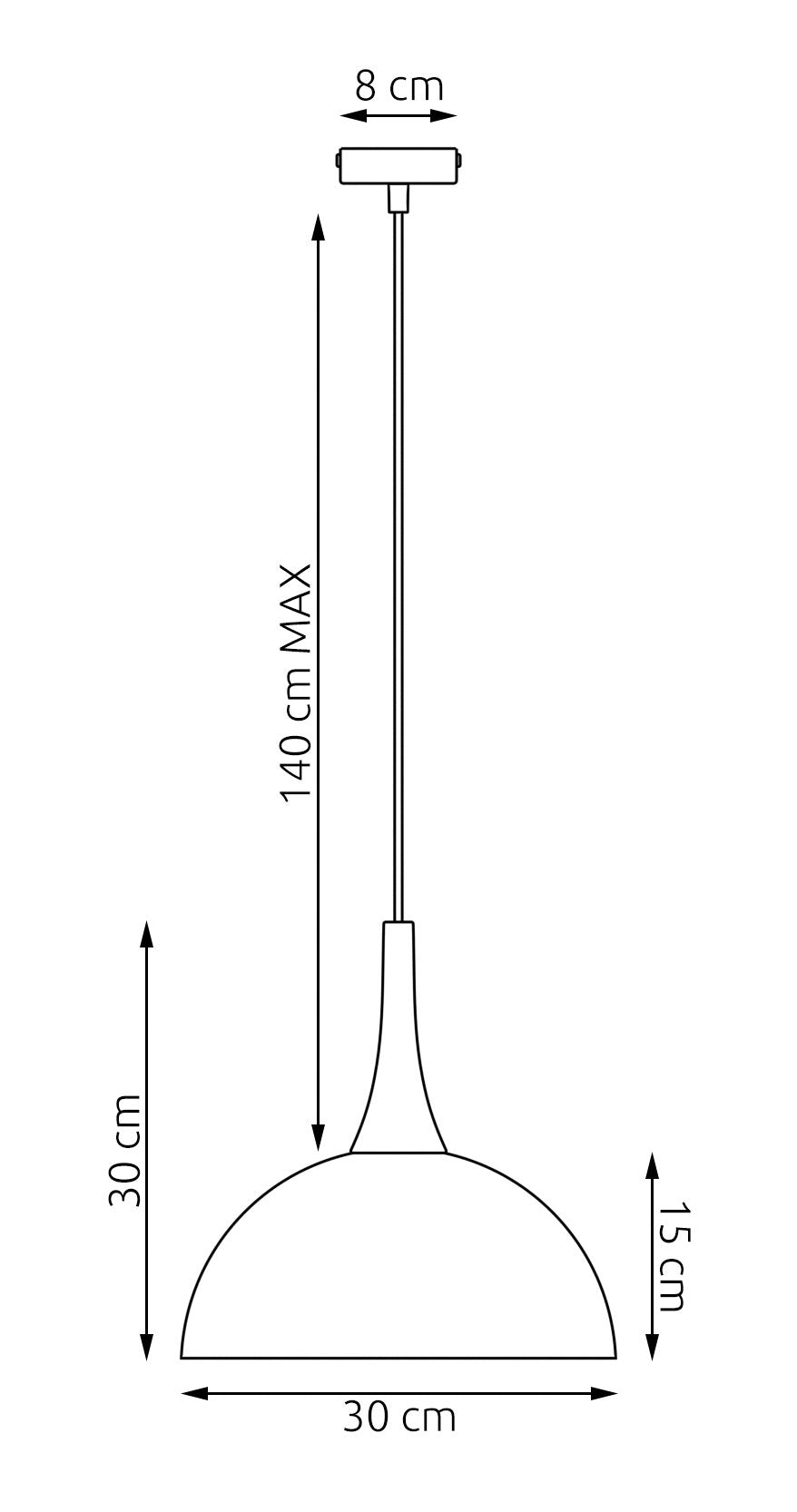 Suspension Nautica blanche, bois