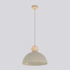 Suspension Kaki beige, bois, H 30 cm