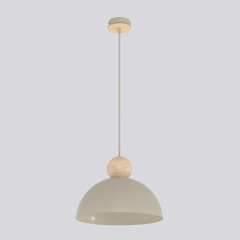 Suspension Kaki beige, bois, H 30 cm