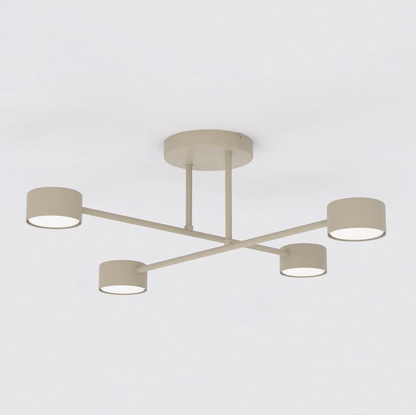 Plafonnier Halo 4 lumières beige