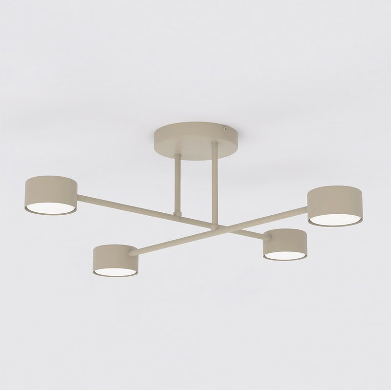 Plafonnier Halo 4 lumières beige